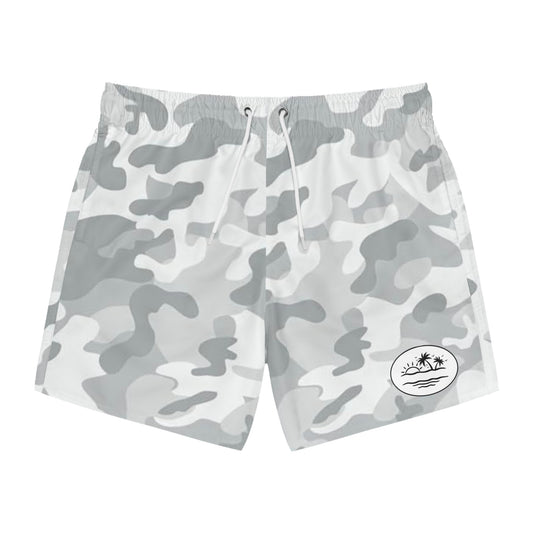 Light Grey Camo Swim shorts